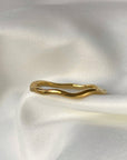 Waves Gold Ring Set