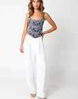Maggie Embroidered Corset Top