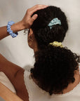Ruched Satin Scrunchies 5pc Set - Multi-color