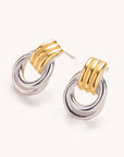 Nya Mixed Metal Knot Studs