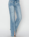 Holly High Rise Ankle Slit Jeans