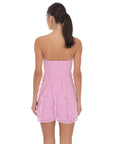 Lucy in the Sky Chiffon Rosette Ruffle Dress in Pink