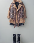 Leopard Print Padded Vest