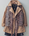 Leopard Print Padded Vest