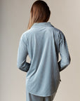Corin Stripe Velvet Pajama Set