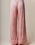 Corin Stripe Velvet Pajama Set