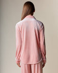 Corin Stripe Velvet Pajama Set
