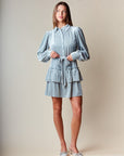 Evette Velvet Shirt Dress