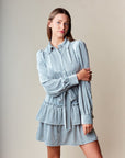 Evette Velvet Shirt Dress