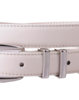 Leather Belt with Metal Strap Holders