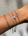 Brooks Silver Slider Bracelets