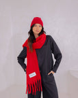 The Stockholm Scarf Crimson Red