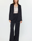 Nora Tie Satin Blazer