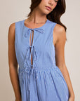 Gina Gingham Tie Dress