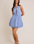 Gina Gingham Tie Dress