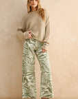 Zaza Zebra Wide Leg Jean