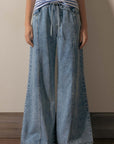 Wide-leg Denim Lounge Pants