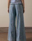 Wide-leg Denim Lounge Pants