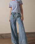 Wide-leg Denim Lounge Pants