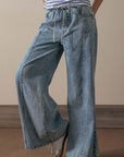 Wide-leg Denim Lounge Pants