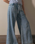 Wide-leg Denim Lounge Pants