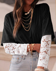 Nadia Lace Layer Tee