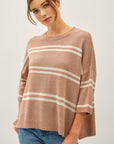 Dina Striped Sweater Top
