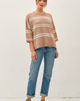 Dina Striped Sweater Top