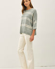 Dina Striped Sweater Top