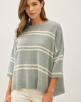 Dina Striped Sweater Top