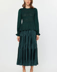 Gia Glitter Flared Knit Top
