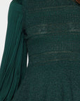 Gia Glitter Flared Knit Top