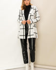 Riva Plaid Belted Jacket