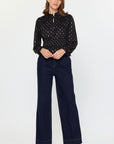 Malina Metallic Blouse