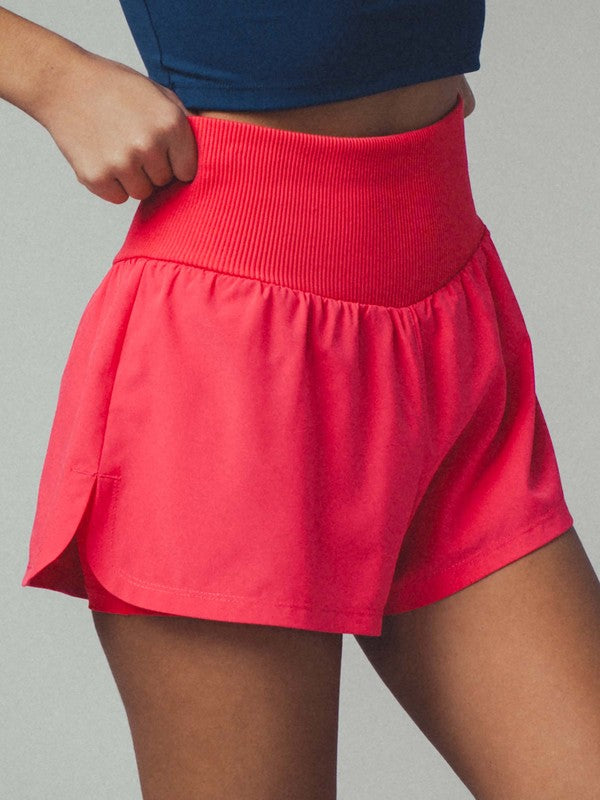 Amie Flow Ribbed Waist Athletic Shorts