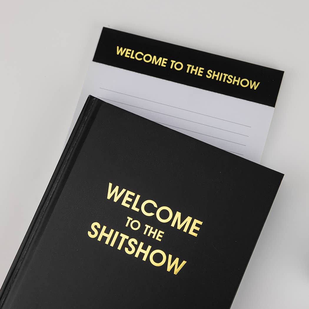 Welcome to the Shitshow - Lined Notepad - Perforated Sheets - Black