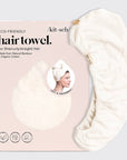 Quick Dry Hair Towel - Ivory