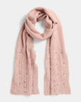 Sweet Scallop Glam Knit Scarf