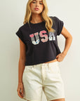 Presley USA Patchwork Tee