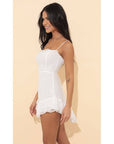 Chrissie Fit and Flare Dress in White