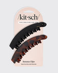 Banana Clip 2pc- Black & Tort