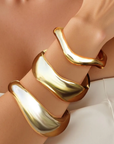 Editorial Hinge Bracelets 14K Gold PVD- Recycled