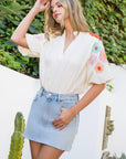 Liana Multi Colored Floral Top