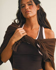 Double Layered Racerback Tank Top