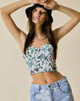 Pippa Floral Print Corset Top
