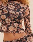 Perez Floral Mesh Top