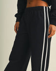 Side Stripe Low Waist Sweatpant