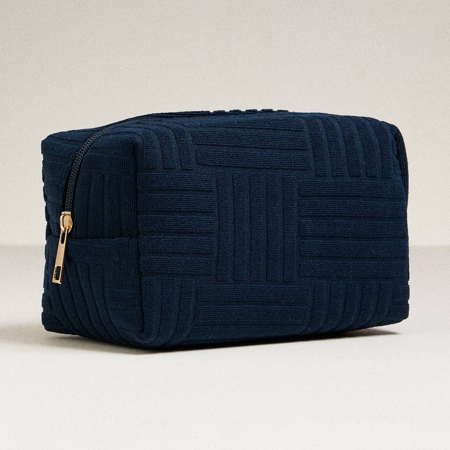 Luxe Terry fabric Makeup Bag -Medium