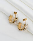 Gold CZ Hoops