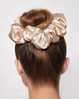 Holiday Cloud 9 Satin Pillow Scrunchie 1pc - Champagne